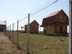Забор из сетки рабицы в натяг с протяжкой арматуры 150 метров фото в Наро-Фоминске